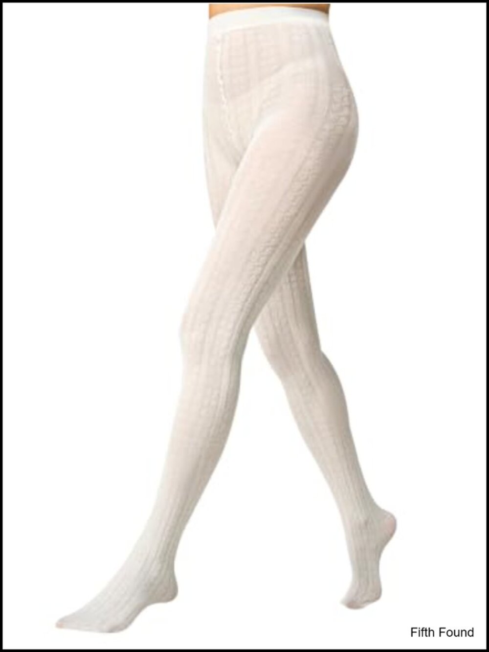 Cable Knit Sweater Tights Opaque Thermal Winter